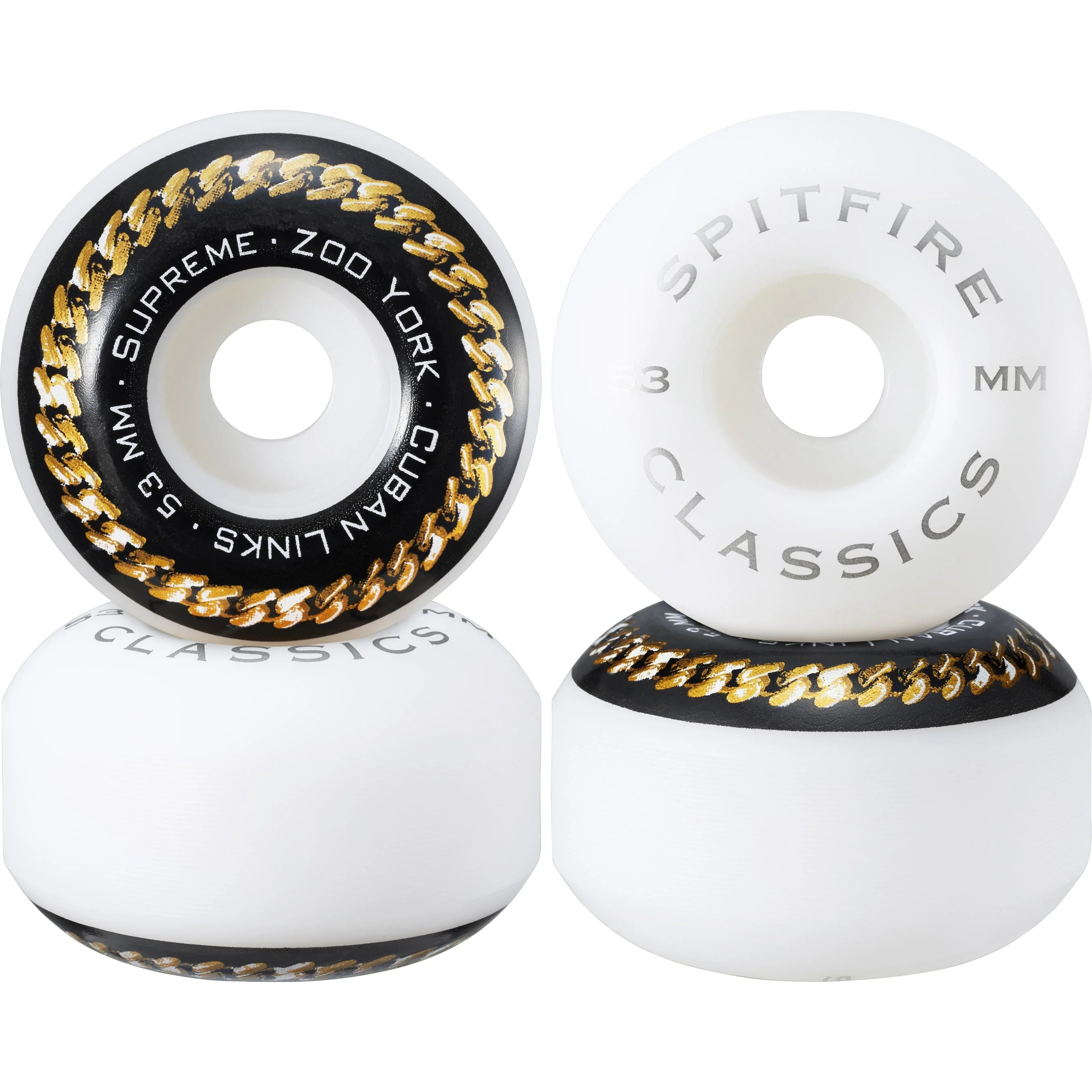 Supreme/Zoo York/Spitfire® Cuban Links Classic Wheels (Set of 4) view 2